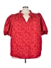 Sugarlips 100% Polyester Red Short Sleeve Blouse Size 3X - photo 1