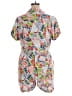 ModCloth Pink White Romper Size 1X - photo 2