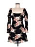 Likely 100% Polyester Floral Black Casual Dress Size 4 - photo 1
