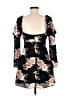 Likely 100% Polyester Floral Black Casual Dress Size 4 - photo 2