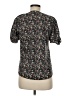 Unbranded Floral Black Short Sleeve Blouse Size M - photo 2