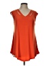 Lace Orange Sleeveless T-Shirt Size L - photo 1