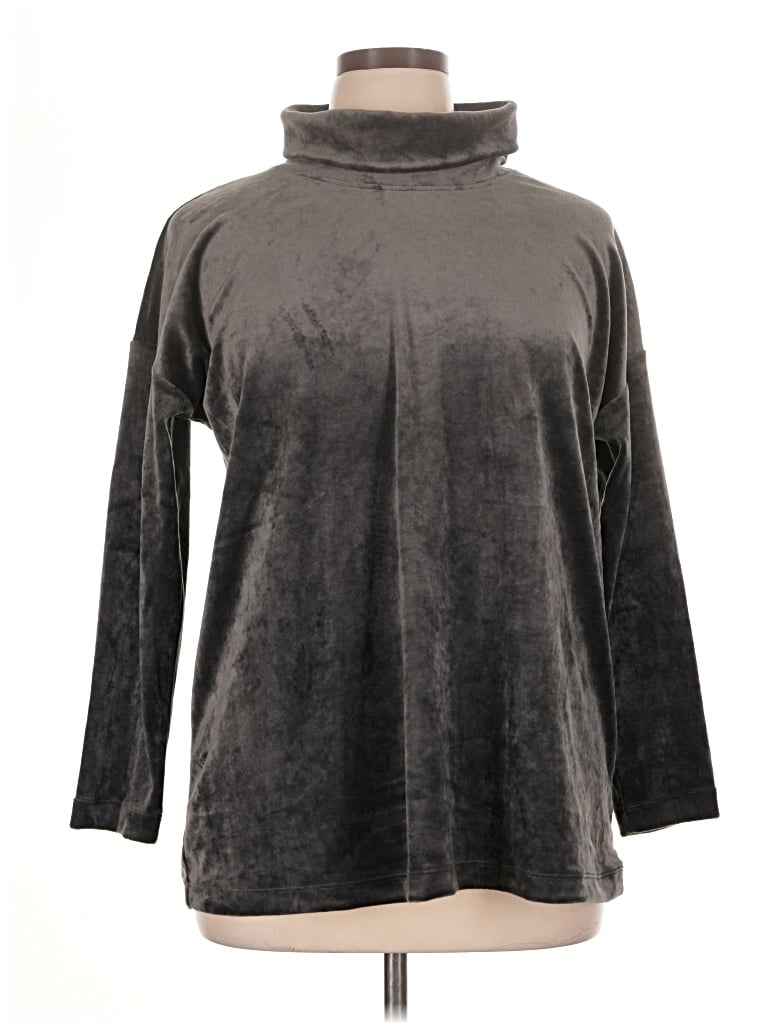 Pre-owned Purejill Turtleneck Sweater In Gray