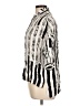 Assorted Brands 100% Viscose Stripes Silver 3/4 Sleeve Blouse Size 12 - photo 5