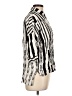 Assorted Brands 100% Viscose Stripes Silver 3/4 Sleeve Blouse Size 12 - photo 4