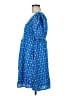 Rhode 100% Cotton Argyle Blue Casual Dress Size M - photo 5