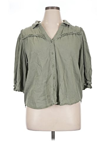 Wit & Wisdom 3/4 Sleeve Button-Down Shirt (view 1)