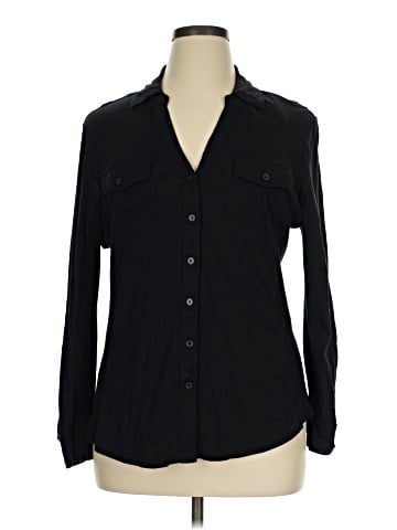 Daisy Fuentes Long Sleeve Button-Down Shirt (view 1)
