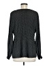 Adrianna Papell 100% Polyester Polka Dots Black Long Sleeve Blouse Size M - photo 2