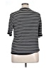 Talbots Stripes Black Short Sleeve T-Shirt Size XL - photo 2