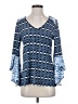 Como Blu Blue 3/4 Sleeve T-Shirt Size S - photo 1