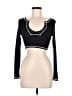 Shein Black Long Sleeve T-Shirt Size XS - photo 1