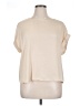 Nine West 100% Polyester Ivory Short Sleeve Top Size XL - photo 1