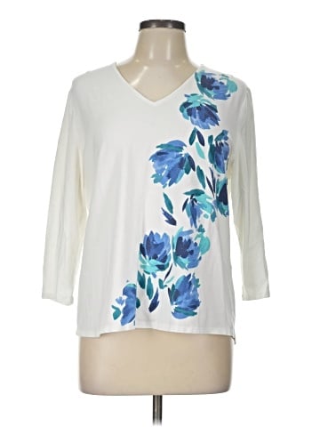 Weekends by Chico's 3/4 Sleeve T-Shirt (view 1)
