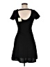 Olivia Rae Solid Black Casual Dress Size M - photo 2