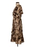 Lush Animal Print Brown Casual Dress Size S - photo 5