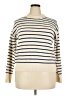 Unbranded 100% Acrylic Stripes Ivory Turtleneck Sweater Size XXL - photo 1