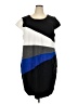 Monroe and Main Color Block Blue Casual Dress Size 3X - photo 1