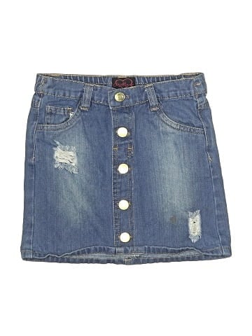 Chillipop Denim Skirt (view 1)