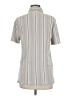 Express Stripes Gray Short Sleeve Button-Down Shirt Size M - photo 2