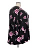 Torrid Floral Black 3/4 Sleeve Blouse Size 4X Plus (4) - photo 4