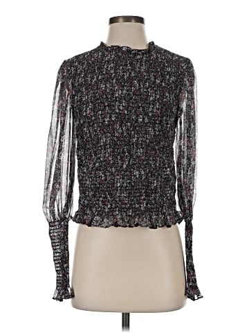 Veronica Beard Long Sleeve Silk Top (view 1)