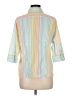 Foxcroft Stripes Yellow 3/4 Sleeve Button-Down Shirt Size 8 (petite) - photo 2