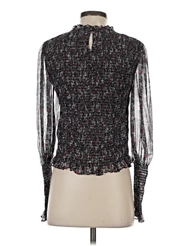 Veronica Beard Long Sleeve Silk Top (view 2)