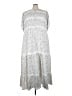 Torrid Floral Paisley Silver Casual Dress Size 5X Plus (5) - photo 1