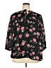 Catherine Malandrino Floral Black 3/4 Sleeve Blouse Size 2X - photo 1
