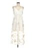 Elliatt 100% Polyester Tie-dye Ivory Cocktail Dress Size M - photo 1