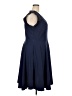 City Chic Solid Blue Cocktail Dress Size 18 Plus (M) - photo 4