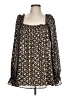 GiGio 100% Polyester Black Long Sleeve Blouse Size L - photo 1