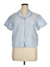 Unbranded Blue Short Sleeve Button-Down Shirt Size XL (estimated) - photo 1