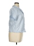 Unbranded Blue Short Sleeve Button-Down Shirt Size XL (estimated) - photo 4