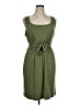 Torrid Solid Green Casual Dress Size 1X Plus (1) - photo 1