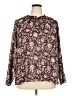 Downing Studio Paisley Burgundy Long Sleeve Blouse Size 2X - photo 1