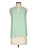 Naked Zebra 100% Polyester Green Sleeveless Blouse Size S - photo 1