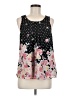 Elle 100% Rayon Black Sleeveless Blouse Size M - photo 1