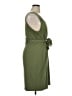 Torrid Solid Green Casual Dress Size 1X Plus (1) - photo 4