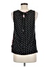 Elle 100% Rayon Black Sleeveless Blouse Size M - photo 2