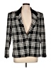 Liz Claiborne Collection 100% Rayon Plaid Black Blazer Size 10 - photo 1