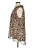 Lane Bryant Animal Print Brown Sleeveless Button-Down Shirt Size 16 - photo 5