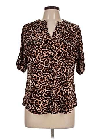 Always Indigo Short Sleeve Blouse (view 1)