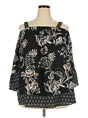 Sharagano 3/4 Sleeve Blouse (view 1)