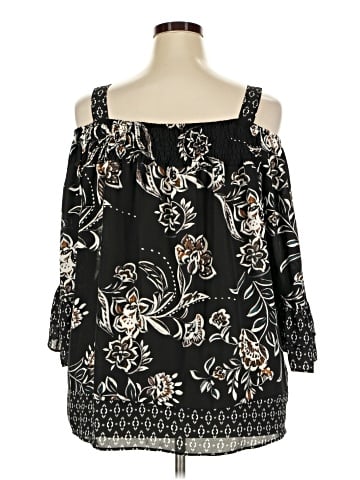 Sharagano 3/4 Sleeve Blouse (view 2)