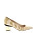 Nicholas Kirkwood 100% Leather Chevron-herringbone Yellow Heels Size EU 37 - photo 1