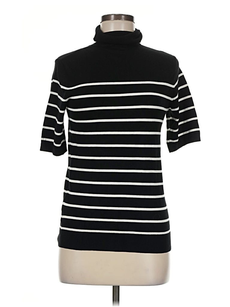 Pre-owned Anne Klein Turtleneck Sweater In Black