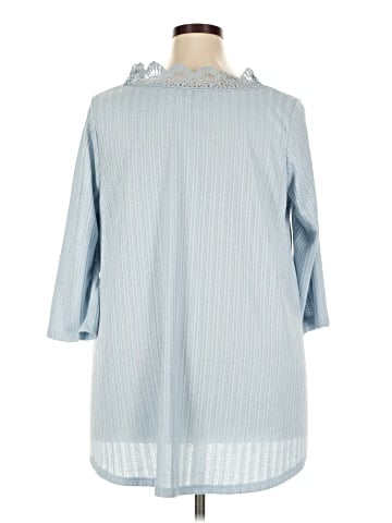 Roaman's 3/4 Sleeve T-Shirt (view 2)