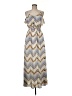 Assorted Brands Chevron-herringbone Ivory Casual Dress Size M (estimated) - photo 1